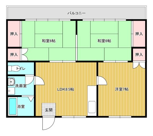 TRハイツの間取り