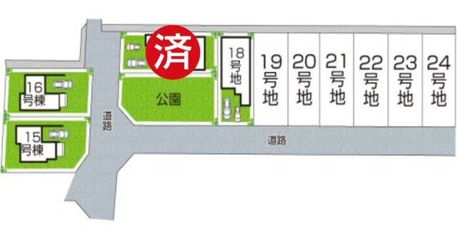 京都市伏見区久我御旅町　第31期　新築未入居の区画図|全１８区画