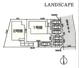 【鳩山町今宿2号棟 区画図】