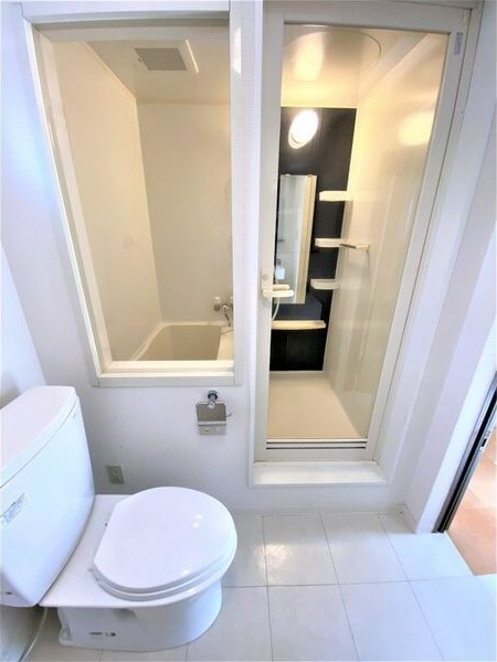 テルスドゥガイアの洗面所|脱衣スペースもあります