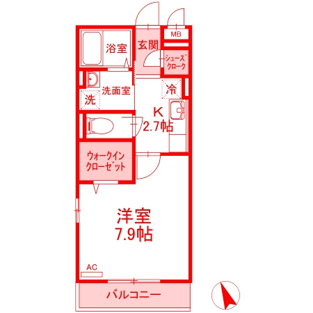 藤沢市辻堂元町１丁目のアパートの間取り