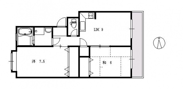 新宅第1マンションの間取り