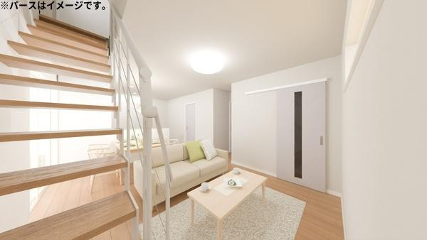 汐見二丁目　新築の完成予想図|※内観パースはイメージです。