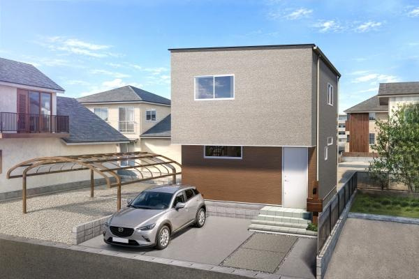 汐見二丁目　新築の完成予想図|※外観パースはイメージです。現況と異なる場合は現況を優先させていただきます。
