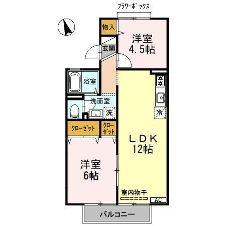 ハートランド　B棟の間取り