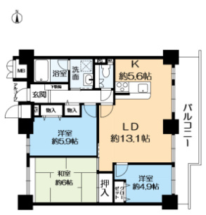 ラピタス31西宮の間取り
