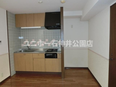 【キッチン】 | エスポワール上鷺 | システムキッチン、２口コンロ・グリル付です！