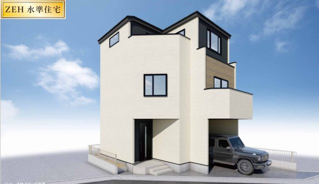 仲介手数料無料　KEIAI GRACE 所沢市北有楽町3期　全１棟の外観パース