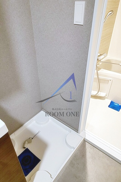 カフェック桜台の設備|洗濯機置き場です。