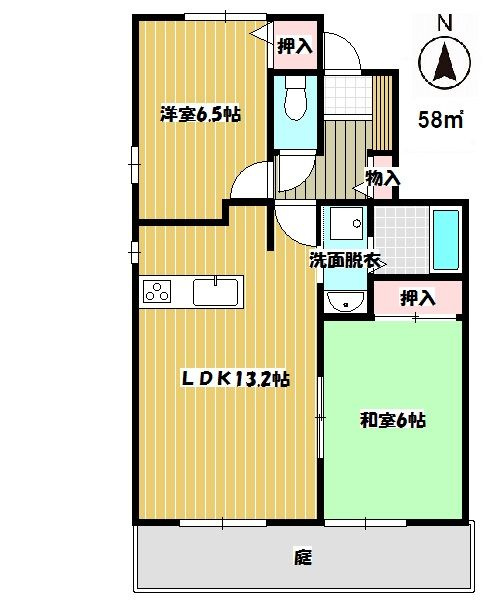 サニーヒル御井の間取り