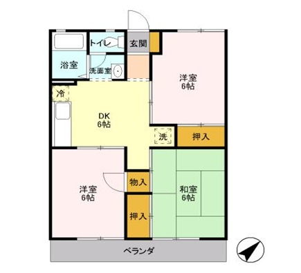 【間取り】 | サンパレストミタ