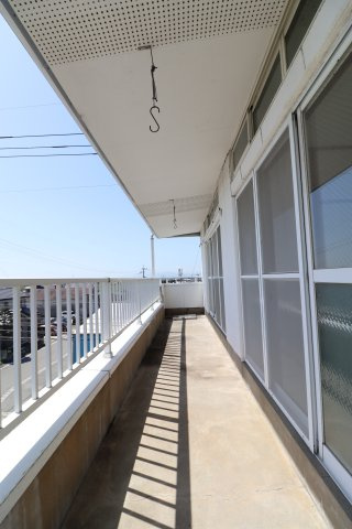 TRハイツのバルコニー