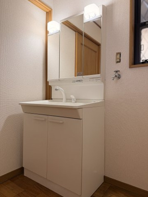 【独立洗面台】 | 安行領根岸　貸戸建 | 独立洗面化粧台が付いています
