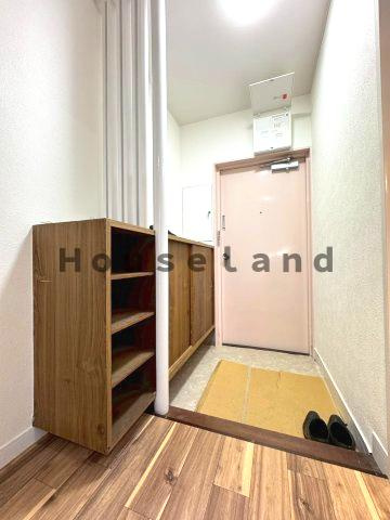 マンションあさもの玄関