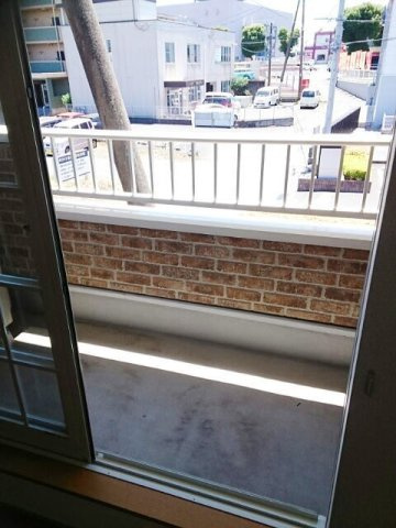熊本市東区御領８丁目のアパートのバルコニー|お洗濯にも便利なバルコニー付き