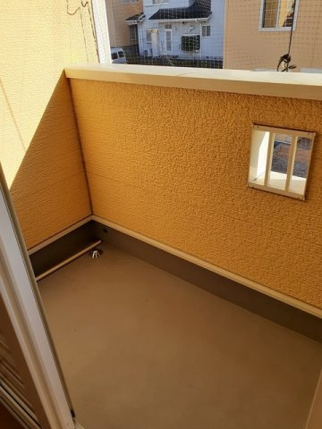 菊池郡菊陽町花立１丁目のアパートのバルコニー|広々としたバルコニーです