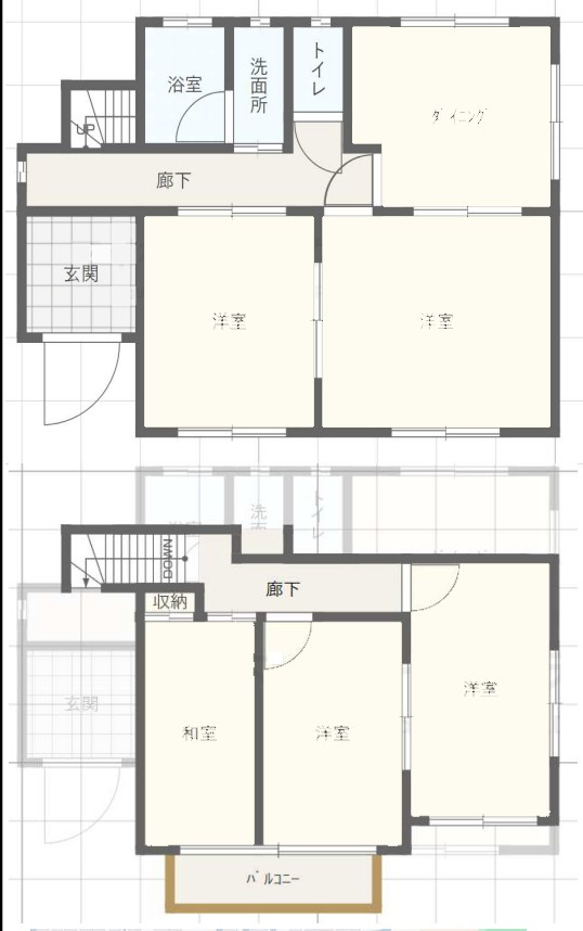 【中古戸建】高崎市吉井町南陽台1丁目の間取り|■間取り図｜敷地面積：191.38（約57.89坪）　建物面積：94.88（約28.7坪）