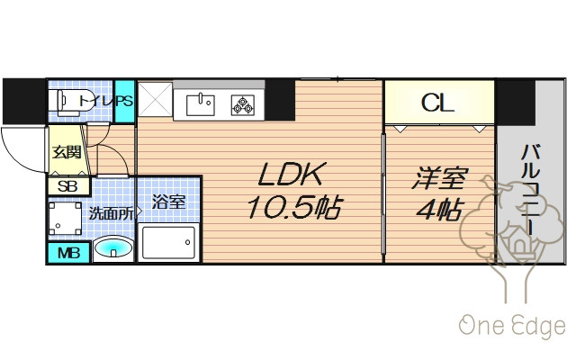スペランツァ十三東の間取り
