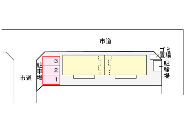 クレストＭ六番館の駐車場|駐車場