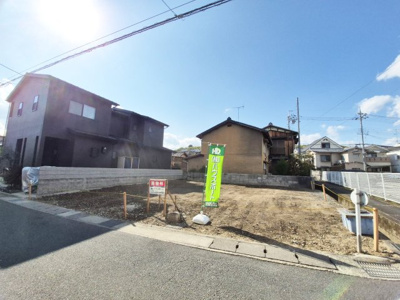 【外観】 | 山田出口町　建築条件無し売土地 | 北東角住戸、解放感ある立地です
