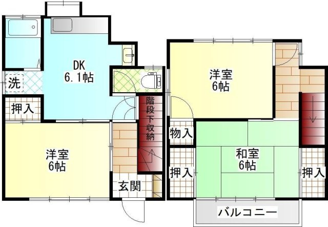 高田ハイツⅠの間取り