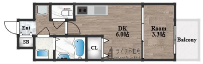 ブランシエスタ森ノ宮の間取り
