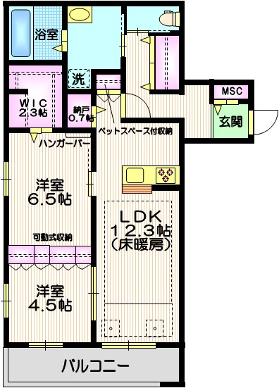 Ｌａ　ｆｅｌｉｃｅの間取り
