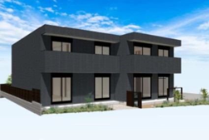 （仮称）竹の塚７丁目メゾンの外観パース|旭化成ヘーベルメゾン　ペット共生シリーズ　ZEH-M対応