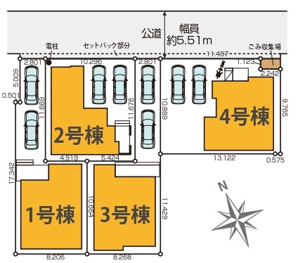 KIS松戸市二ツ木3期の区画図