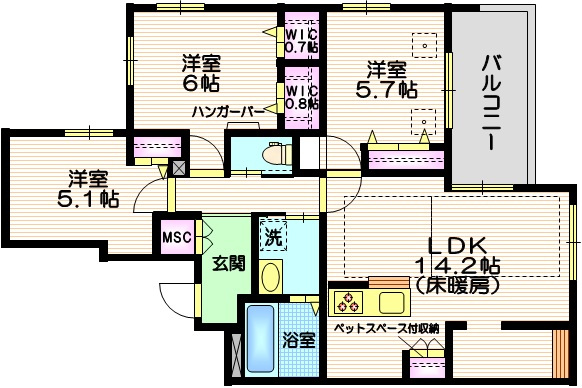 Ｌａ　ｆｅｌｉｃｅの間取り