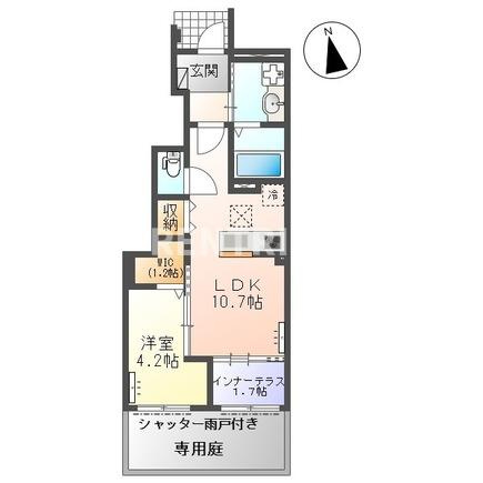 小信中島郷西新築アパートの間取り|間取図