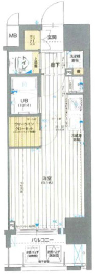 アスヴェル神戸駅前の間取り
