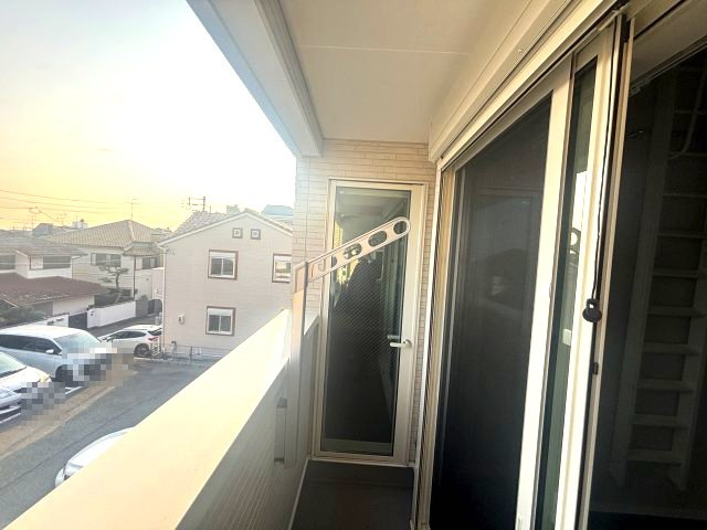 ブルーハイツ上野1のバルコニー