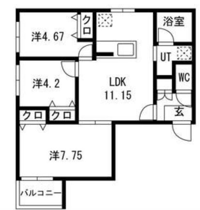 エス.フィールド奏の間取り