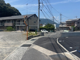 【前面道路含む現地写真】 | 安佐北区落合南3（玖村駅）全2区画　NO1【P2台可】 | 前面道路訳4ｍ☆