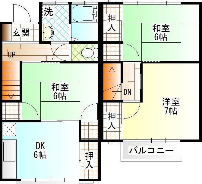 テラスハウスオーキッド3の間取り