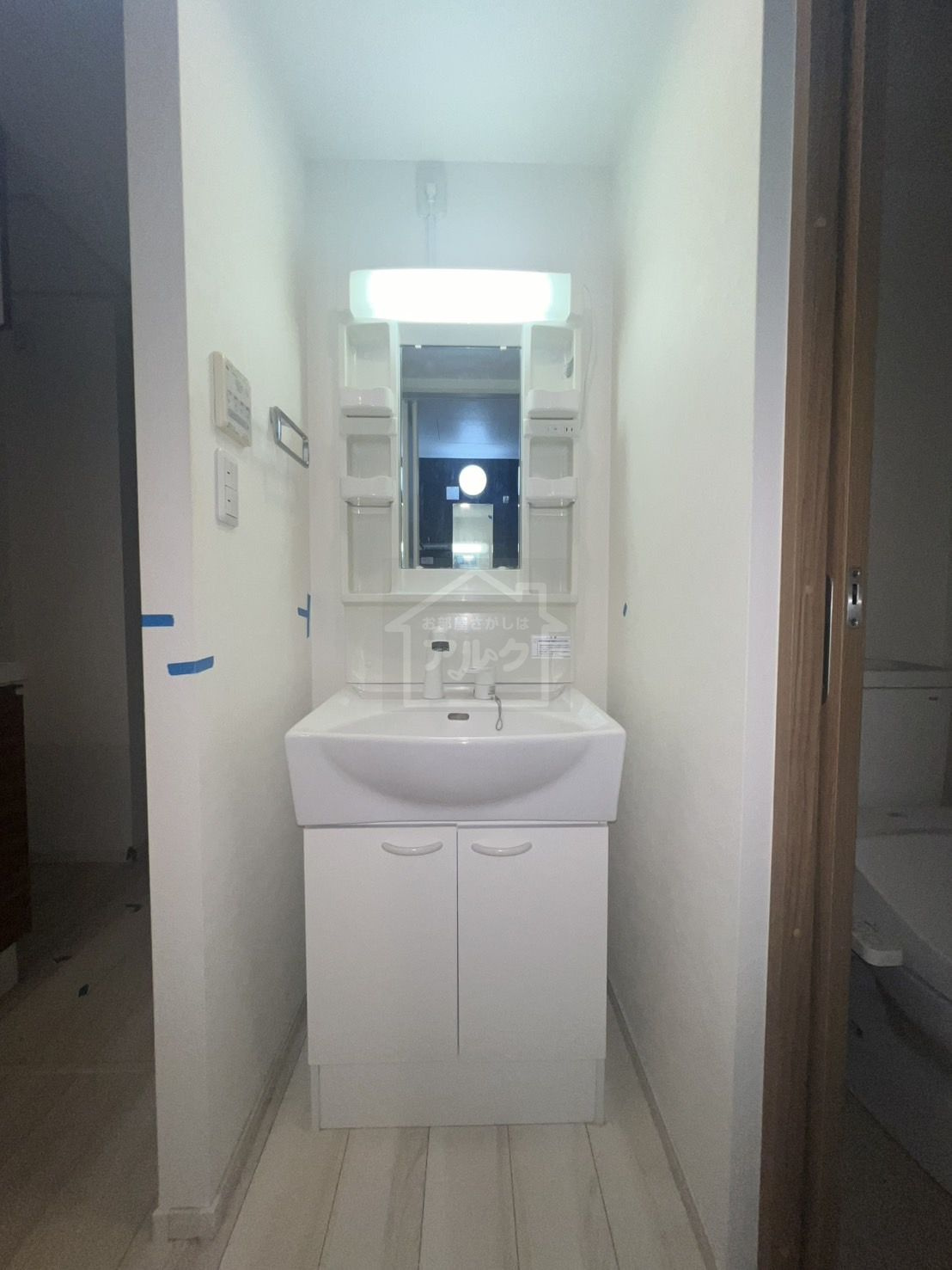 世田谷区東玉川２丁目のアパートの独立洗面台|※ミハスシリーズ参照