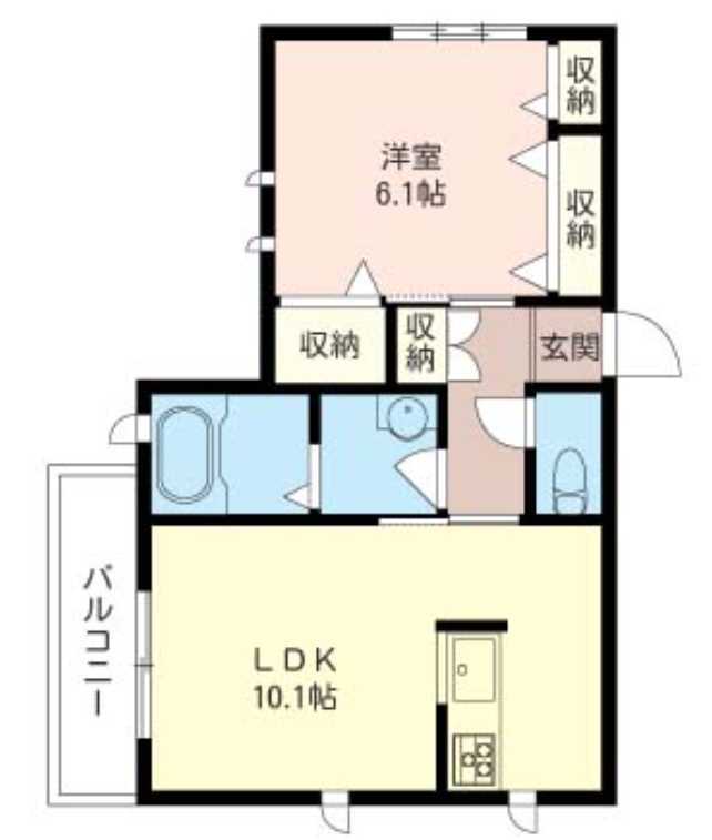 シャトレー山の上　高遮音床システム　ネット無料　シャーメゾンの間取り