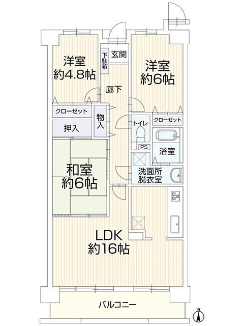 【仲介手数料無料／日進市】ファミール日進一番館