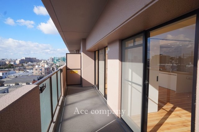 【バルコニー】 | プランメゾン八尾Ⅱ番館 | 南向きバルコニー☆陽当り＆眺望良好です☆