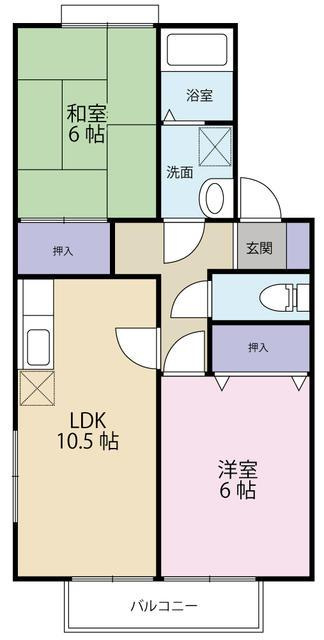 セジュール潮江　Ⅱの間取り| 