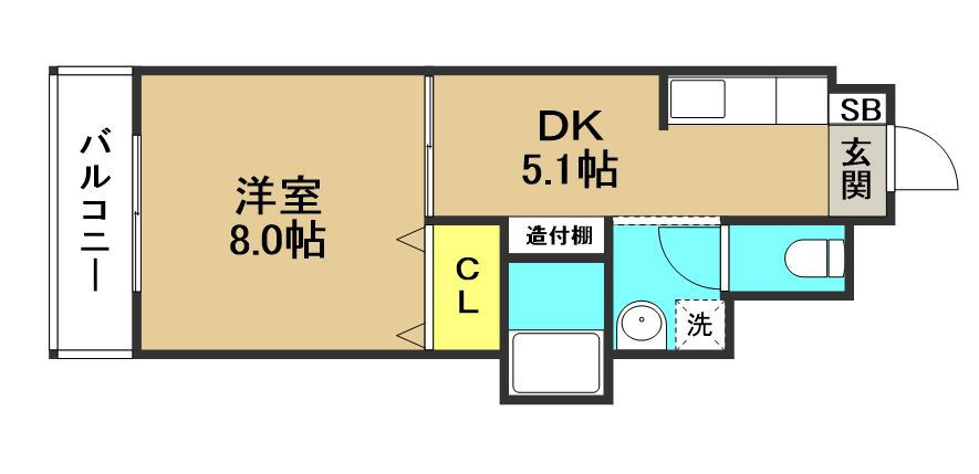プレジデント御井の間取り
