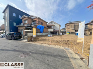 【前面道路含む現地写真】 | 宇治市五ヶ庄二番割　2区画B号地　売土地　建築条件付き