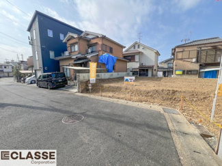 【前面道路含む現地写真】 | 宇治市五ヶ庄二番割　2区画A号地　売土地　建築条件付き
