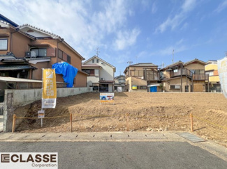 【前面道路含む現地写真】 | 宇治市五ヶ庄二番割　2区画A号地　売土地　建築条件付き