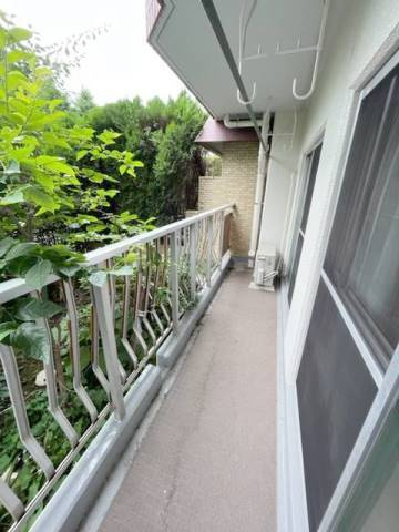 ライオンズマンション調布C棟のバルコニー