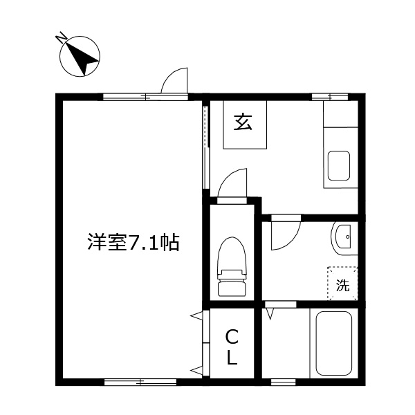 ニュービーチ新浜の間取り