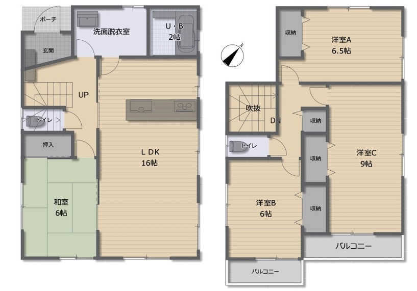 [中古住宅]  鶴ヶ島市新町4丁目の間取り