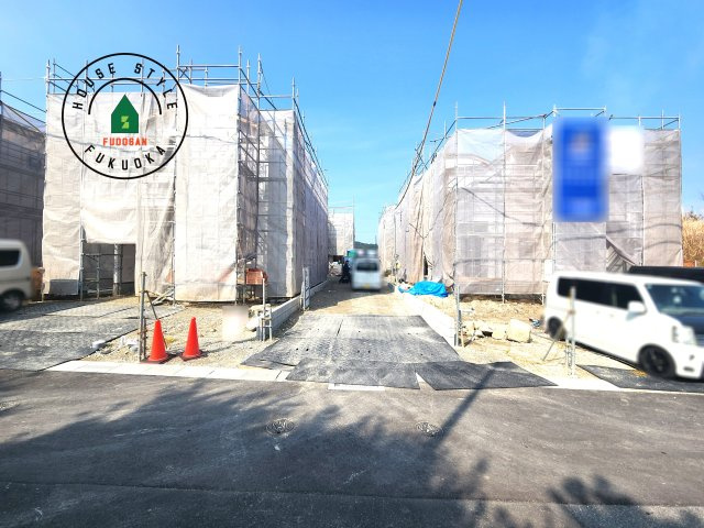 福岡市西区今宿上ノ原第1-7棟（6号棟）の前面道路含む現地写真|見学の時間などお気軽にお問い合わせ下さい。