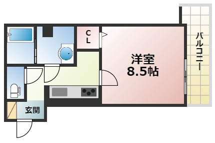【間取り】 | Villa Maria（高徳町）